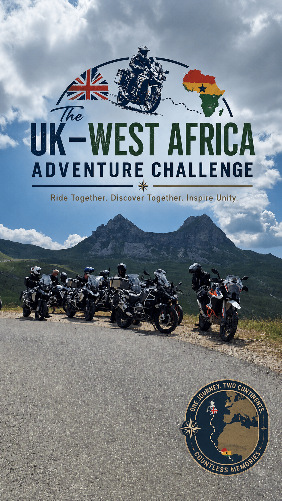 The UK–West Africa Adventure Challenge poster
